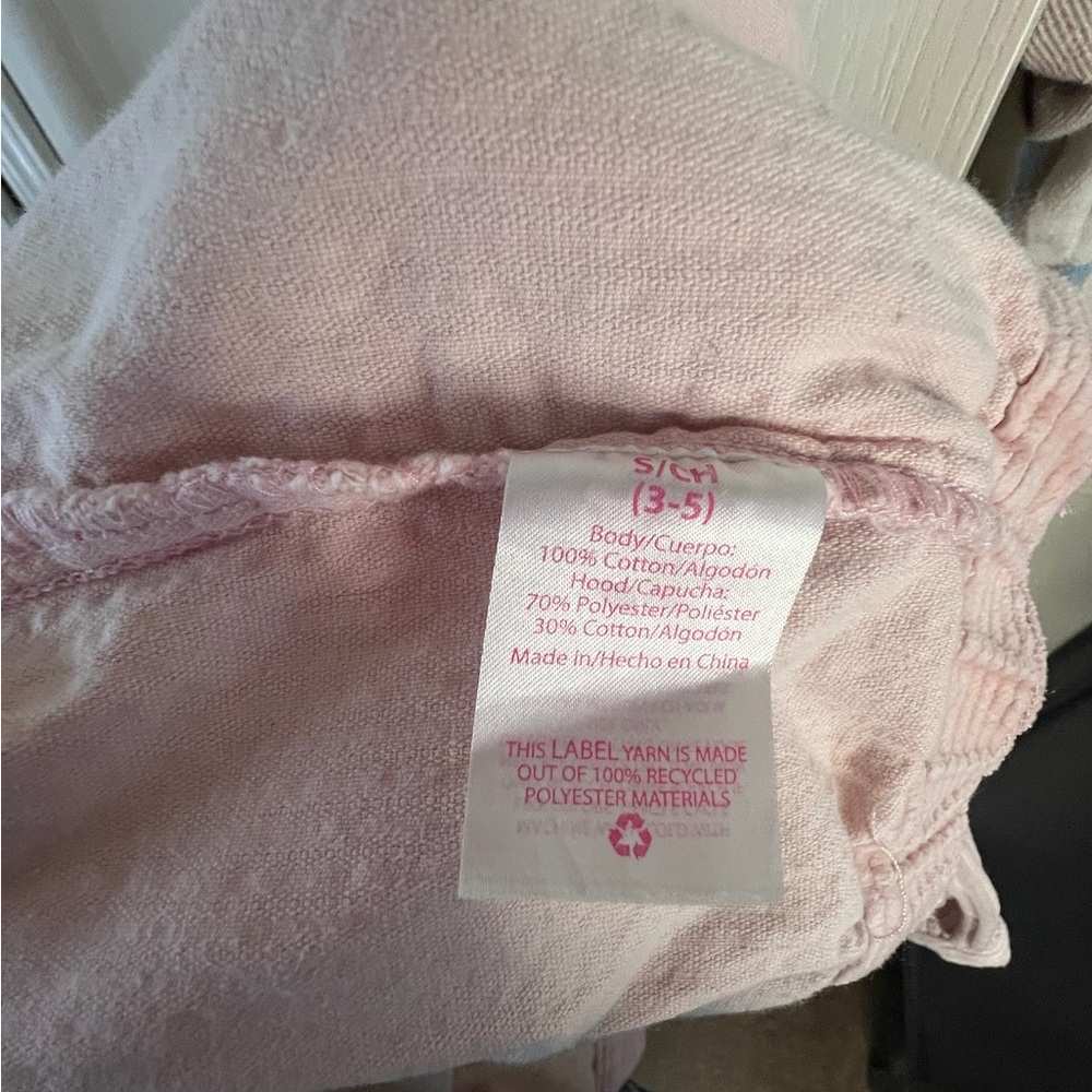 No boundaries sz a 3-5 pink courduroy hoodie jacket 0556 detachable hood - Picture 5 of 5